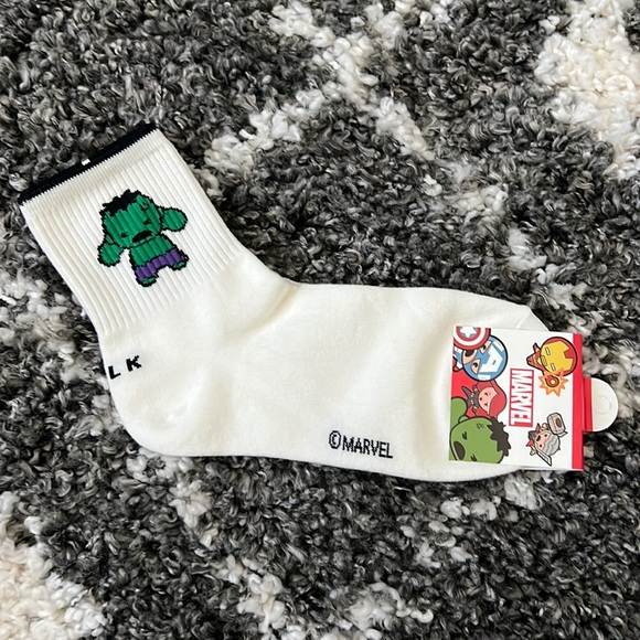 Other - NWT Marvel The Hulk Crew Socks